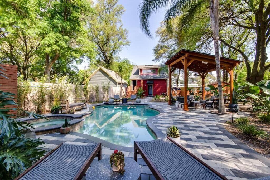 Unique Studio W Pool Spa & Gardens Near Downtown Jacksonville Exterior photo