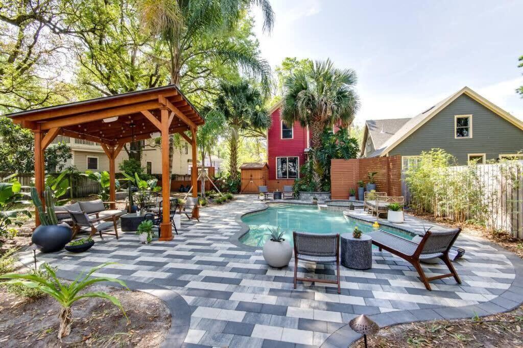 Unique Studio W Pool Spa & Gardens Near Downtown Jacksonville Exterior photo